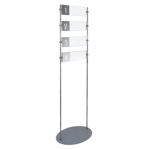 Free standing directory with x4 1/2 A4L poster holders 